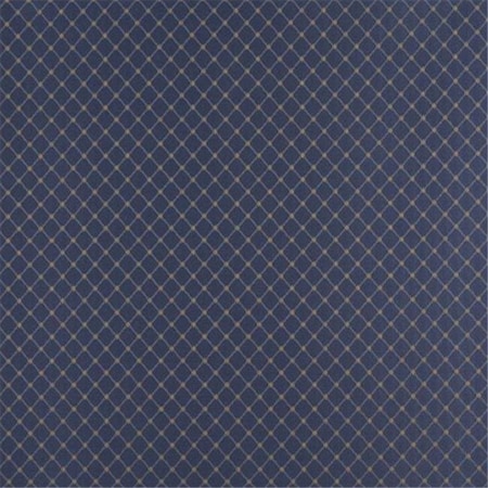 Designer Fabrics Designer Fabrics D332 54 in. Wide ; Blue And Gold Diamond Jacquard Woven Upholstery Fabric D332